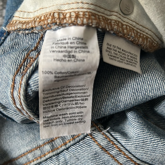 Madewell Distressed High Rise Dad Jean Size 27 - Picture 13 of 13